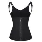 Amazon Hot Sale Women Waist Shaper Trainer With Zipper Inner Breasted Neoprene Body Shaper