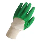 costom color latex coated open back waterproof wear resistant work safety gloves