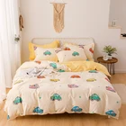 kids car printed100% cotton fabric textile bedsheet bedding set