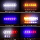 12v Emergency Vehicles car Pickup 4 LED Flash Light Amber Red Blue Truck Strobe LED Flashing Warning Light Lamp 12-24v