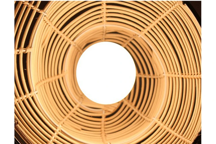 Sea snail shape natural handmade rattan woven E27 LED wooden chandelier for restaurant pendant light