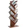 Home office morden 9 shelf wooden tree bookcase rack kids book shelf