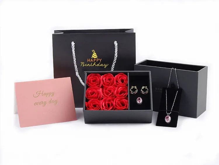 jewelry box packaging with ribboncustom wholesale velvet fabric