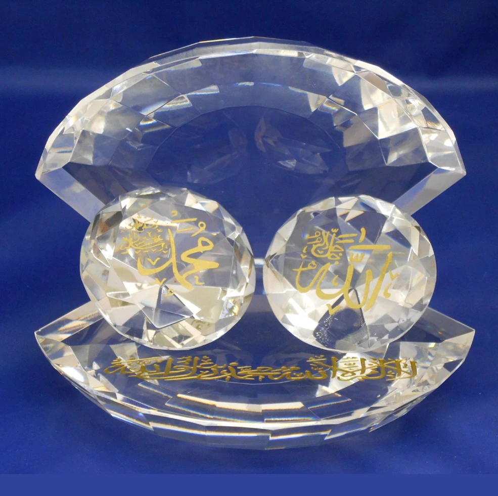 islamic wedding crystal shell decorative mh-g0385