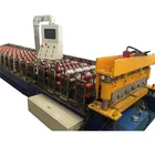 Trapezoidal Steel Classic Rib Tile Roofing Panel Cold Roll Forming Machine For Sales