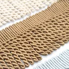 Metallic Fringe Tassel Bullion Fringe Wholesale Gold Metallic Twisted Tassel Trim For Cushions Clothes