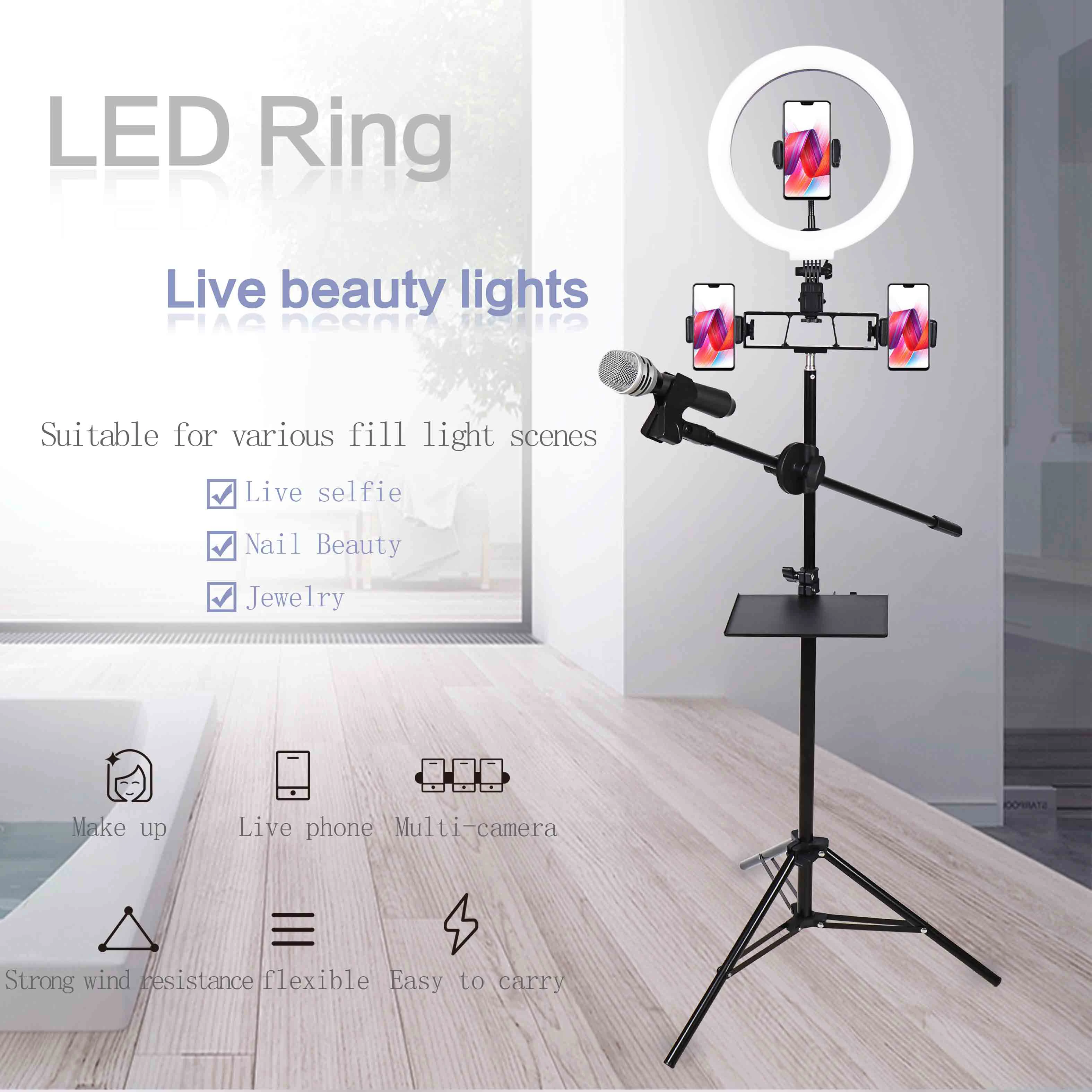 Inch Led Selfie Photography Studio Dimmable Video Camera Led Selfie