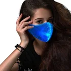 2020 LED Rave Mouth Mask 7 Colors Luminous Light for Men Women Face Mask Music Party Christmas Halloween Light Up Mask Flashing