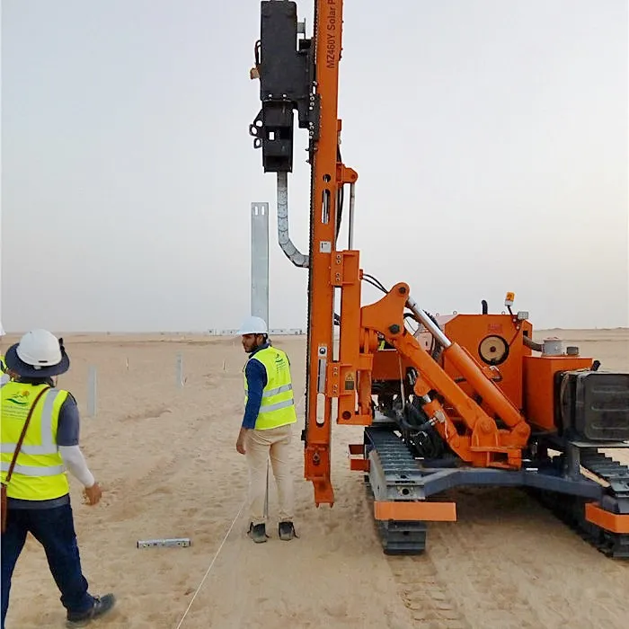 Hydraulic Solar Impact Pile Driver With Hammer For U Type Pile And