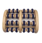 wooden foot roller massager.Relieve Plantar Fasciitis, Stress, Heel, Arch Pain.Reflexology Chart. Christmas Gift