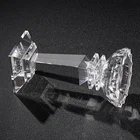 Wholesale Cheap Crystal Glass Candle Holders High Quality Flower Candlestick For Wedding Decor