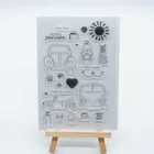 Cute Cartoon animals Rubber Clear Stamp for Card Making Decoration and Scrapbooking