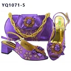 YQ1071 Italian Shoes with Matching Bags High Quality Shoes and Bag Set African Sets 2020 Ladies Shoes with Matching Bags Set