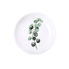 Personalized Sublimation Blank Ceramic Plate Porcelain White Moon Plates