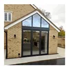 Big view Aluminum fixed window sliding door for house balcony french doors