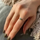 Ring Emerald Rings 925 Silver Ring Diamond For Ladies Emerald Gemstone Princess Cut Ring May Birthstone Rings