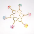 Cute children's simulation printed crown keychain beautiful mobile phone keychain