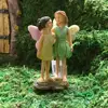 Resin Standing Sisters Fairy Garden Figures