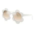 ヴィンテージキッズサングラス子供サングラスラウンド花 gafas ベビー子供サングラスガールズボーイズ