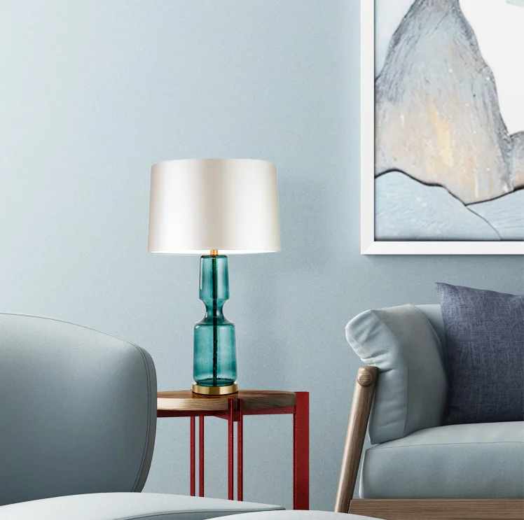 Bubble glass luxury led table lamp Nordic bedside table light