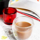 Double Wall Cup Glass Cups Coffee 200ML Custom Borosilicate Double Wall Glass Coffee Cup