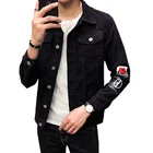 Men's Casual Wear Wholesale Black Denim OEM Long Sleeve Loose Fit Shirt CottonJeans Jackets Men Jeans Shirts For Men