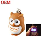 Toys OEM LED Flashlight Keychain Plastic Figurine Keychain Toys