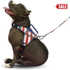 2019 Personalized reflective breathable nylon pet dog harness with custom logo