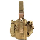 Pistol Holster Tactical Molle Drop Leg Pistol Holster Glock Airsoft Thigh Gun Adjustable Hunting Leg Holster
