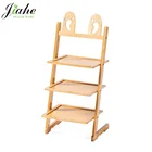 Natural Bamboo 3-Layer Bookshelf Shoes Display Rack
