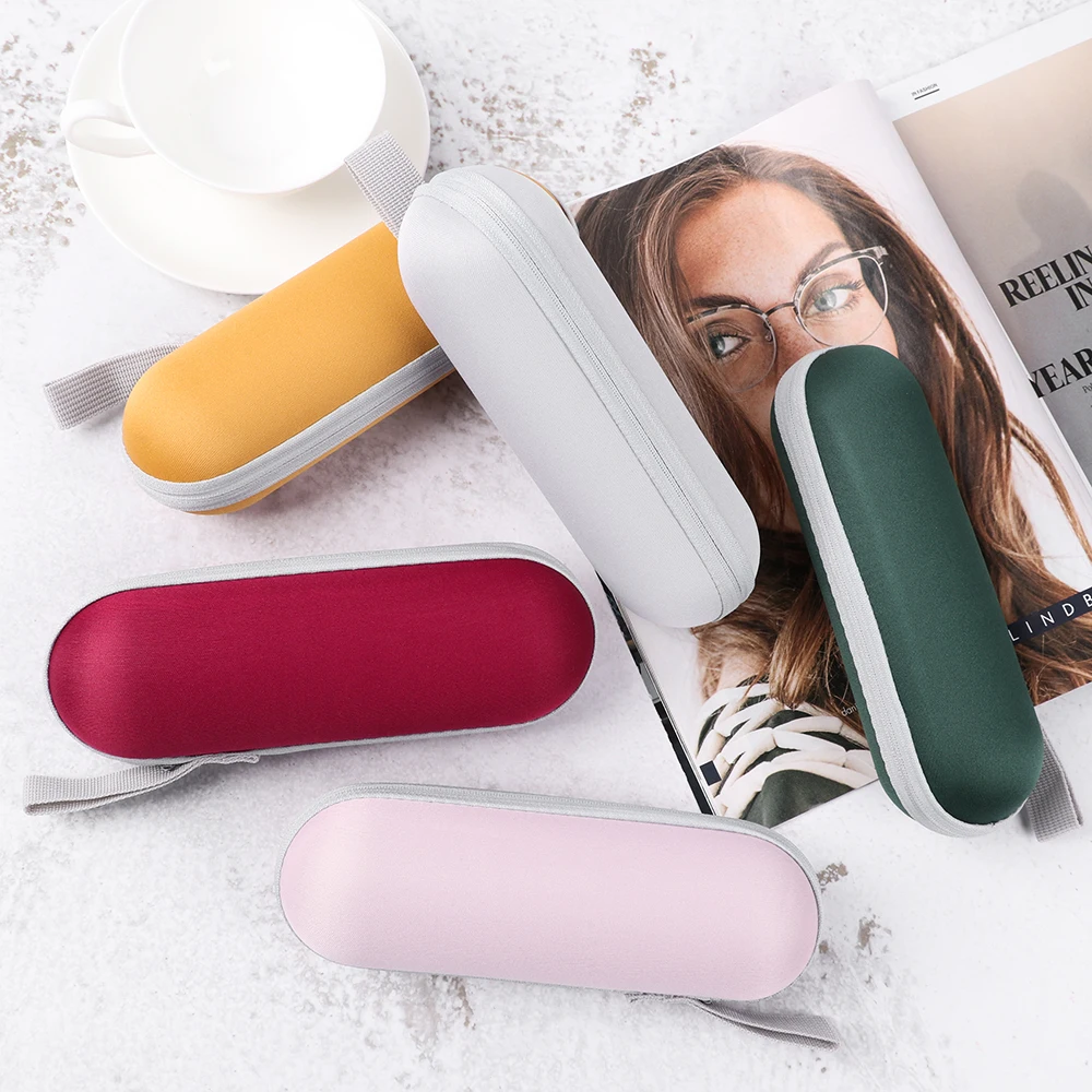 product-Hot Sunglasses Box Glasses Holder Zipper Closure Simple Style Portable EVA Glasses Protectiv
