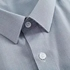 2020 Solid Color Bamboo fiber Casual men's shirt long or short Sleeve plus size shirt
