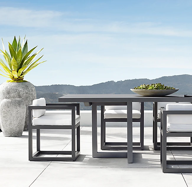 Outdoor Sectional Funiture Patio Luxury Single Modern aluminum garden set sofas