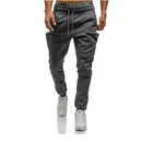Khaki New Style Stacked Khaki Utility Jogger Tactical Multi Cargo Pants For Men