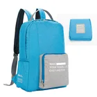 New solid color outdoor men mountaineering travel bag Oxford waterproof folding backpack women