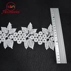 Custom chemical water soluble lace trim embroidery