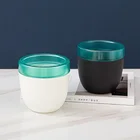 White Black Flower Pot RUIPU White / Black Self Watering Plastic Flower Pot Plant