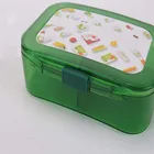 One-Stop Service Travel Pill Box Medicine Storage Container Cute Case 6 Compartment
