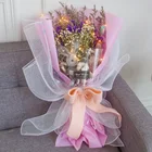 Natural Dried Flowers Valentine'S Day Girlfriend Lover Gift Fresh Cut Dry Flower Bouquet