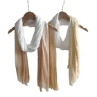 Silk Factory Bamboo Rayon White Silk Scarf Fabric For Dyeing