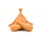 Elegant design pottery table display yoga man decor home craft ceramic arts
