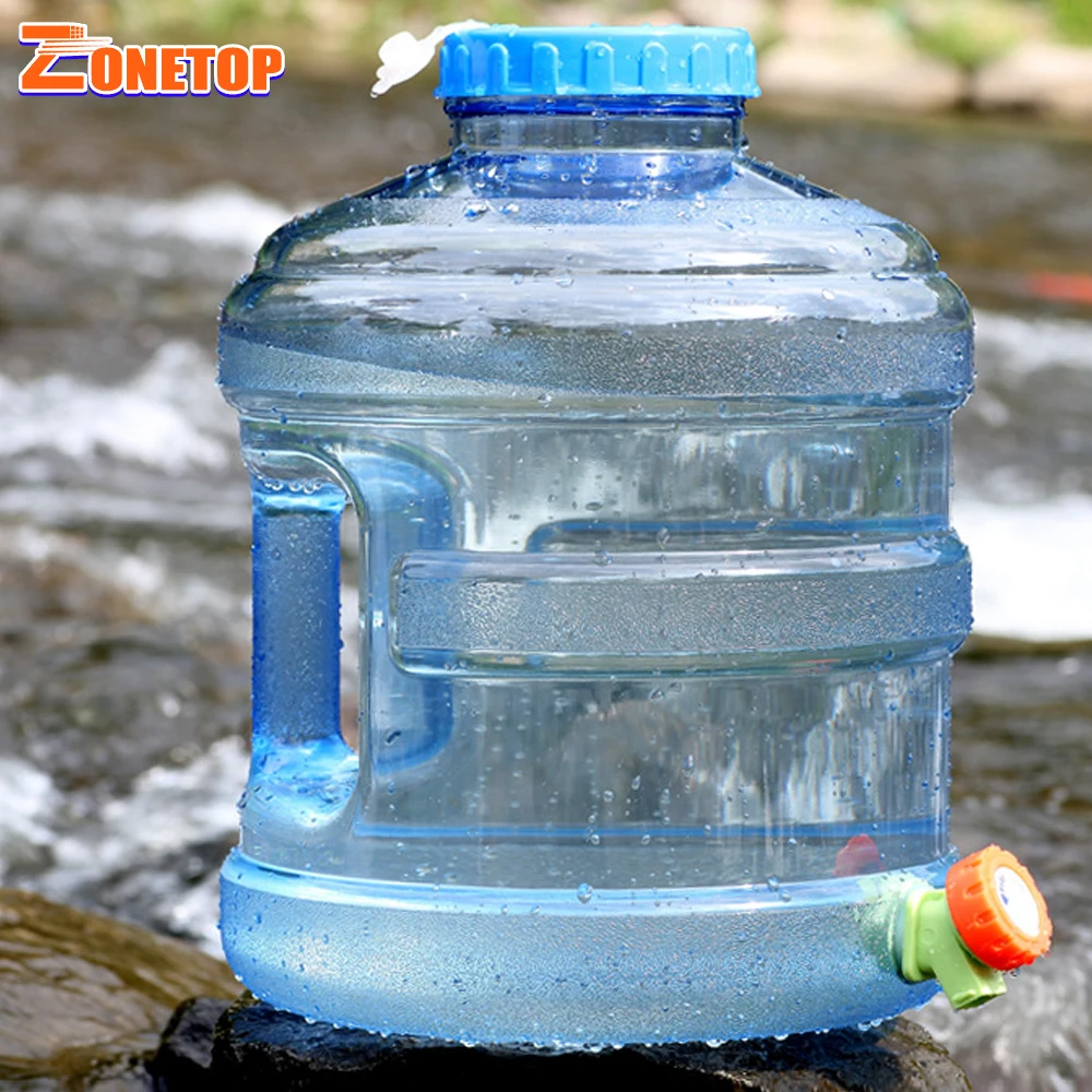 drinking water container with tap