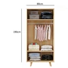 Bing Shi double sliding shutter channel dormitory wooden wardrobe with great price