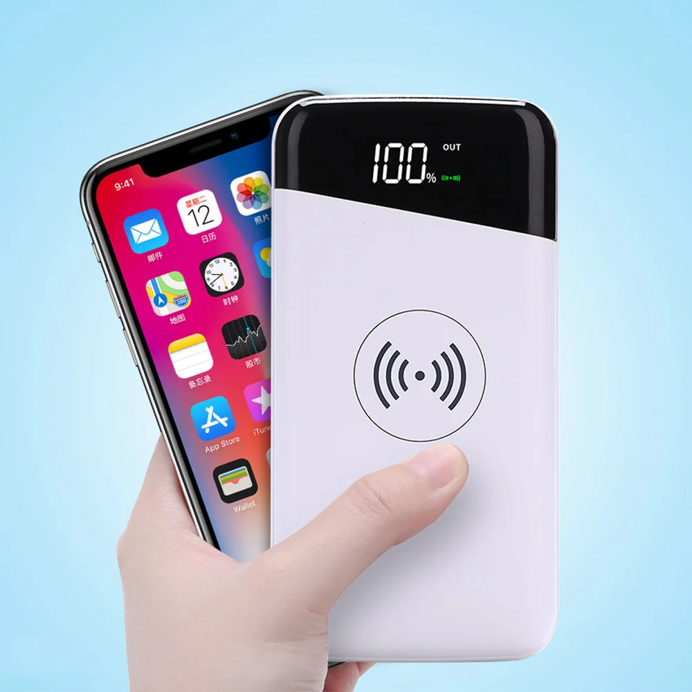 comfortable wireless charger power bank fast charging with 20000mah - ANKUX.COM