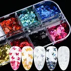 Butterfly For Glitter 3D Butterfly Nail Glitter Sequins Laser Holographic Glitter For Craft Wedding Party