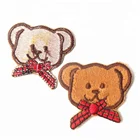 New Design Kid's Clothes Labels Cartoon Animal Logo Applique Felt Fabric Embroidery Patches for Baby
