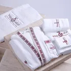 Bathrobes Hotel Bathrobe High Quality 100 Cotton Soft White Bathrobes Luxury Hotel Bath Robe For Sale