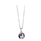 Link Chain Sublimation Blank DIY Gifts Rope Chain Round Snap Button Necklace