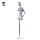 Half Body Torso Female Mannequins High Quality ABS Plastics Arms Manequins Models Dress Form Women Mannequins