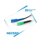 0.9mm diameter single mode APC FC to ST optical fiber patch cord